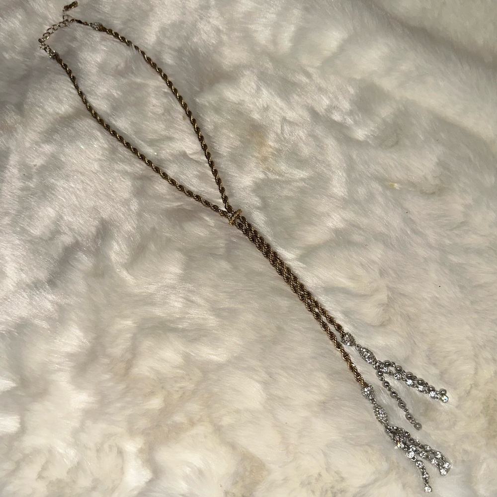 ABS Allen B. Schwartz Lariat Necklace 32”